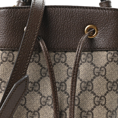 Gucci GG Supreme Monogram Web Small Ophidia Bucket Bag Brown 8 of 10