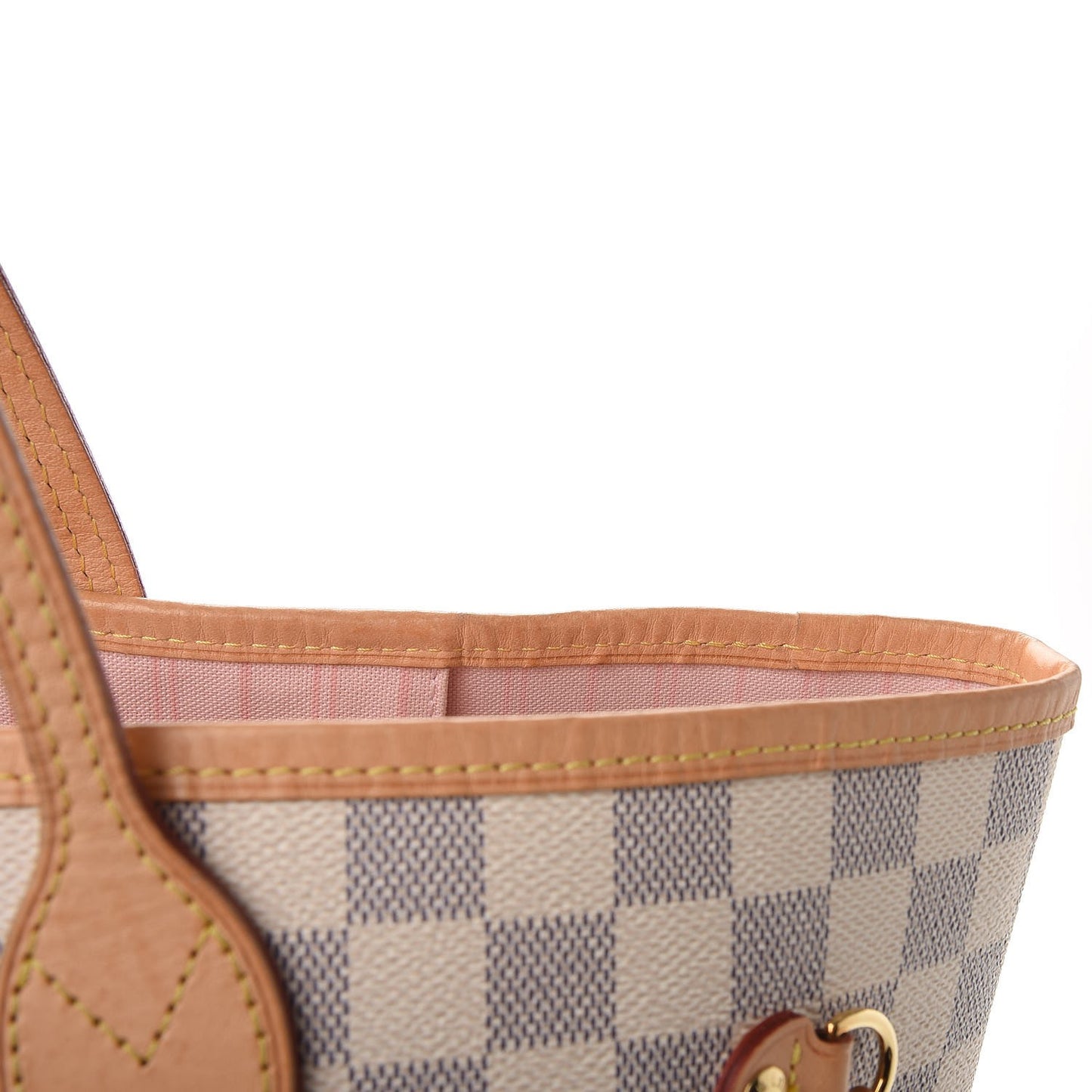 Damier Azur Neo Neverfull MM Rose Ballerine