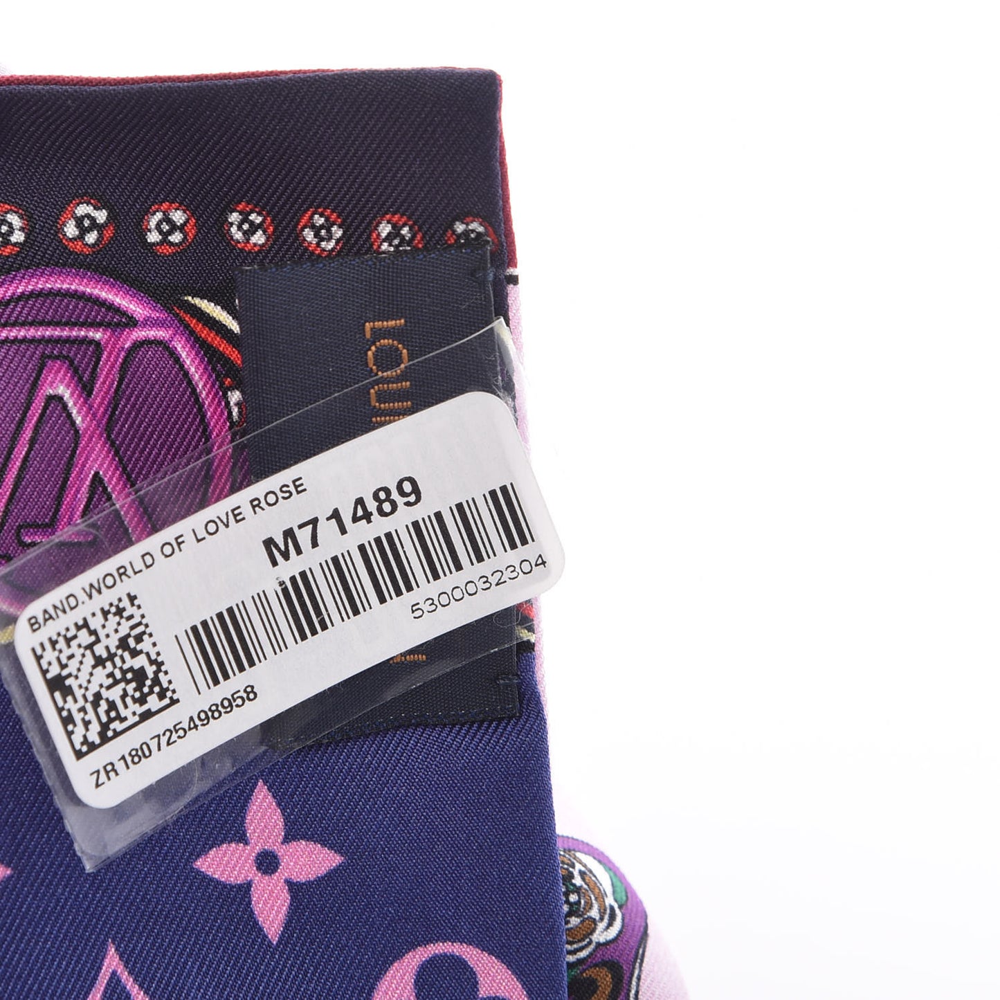 Silk Monogram World Of Love Bandeau Rose