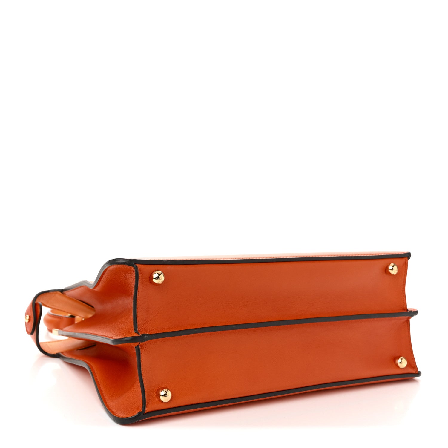 Fendi Vitello Grace Tamponato Medium Peekaboo I SEE U Satchel  Clementine 4 of 10
