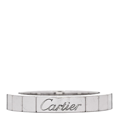 Cartier 18K White Gold Lanieres Ring 49 4.75 1 of 4