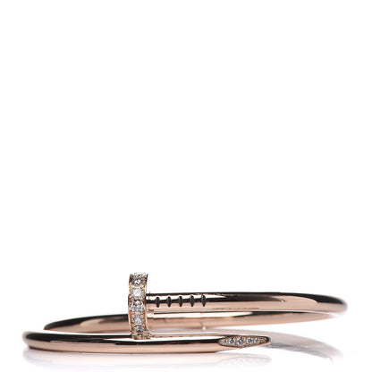 Cartier 18K Pink Gold Diamond Juste Un Clou Bracelet 15 1 of 5