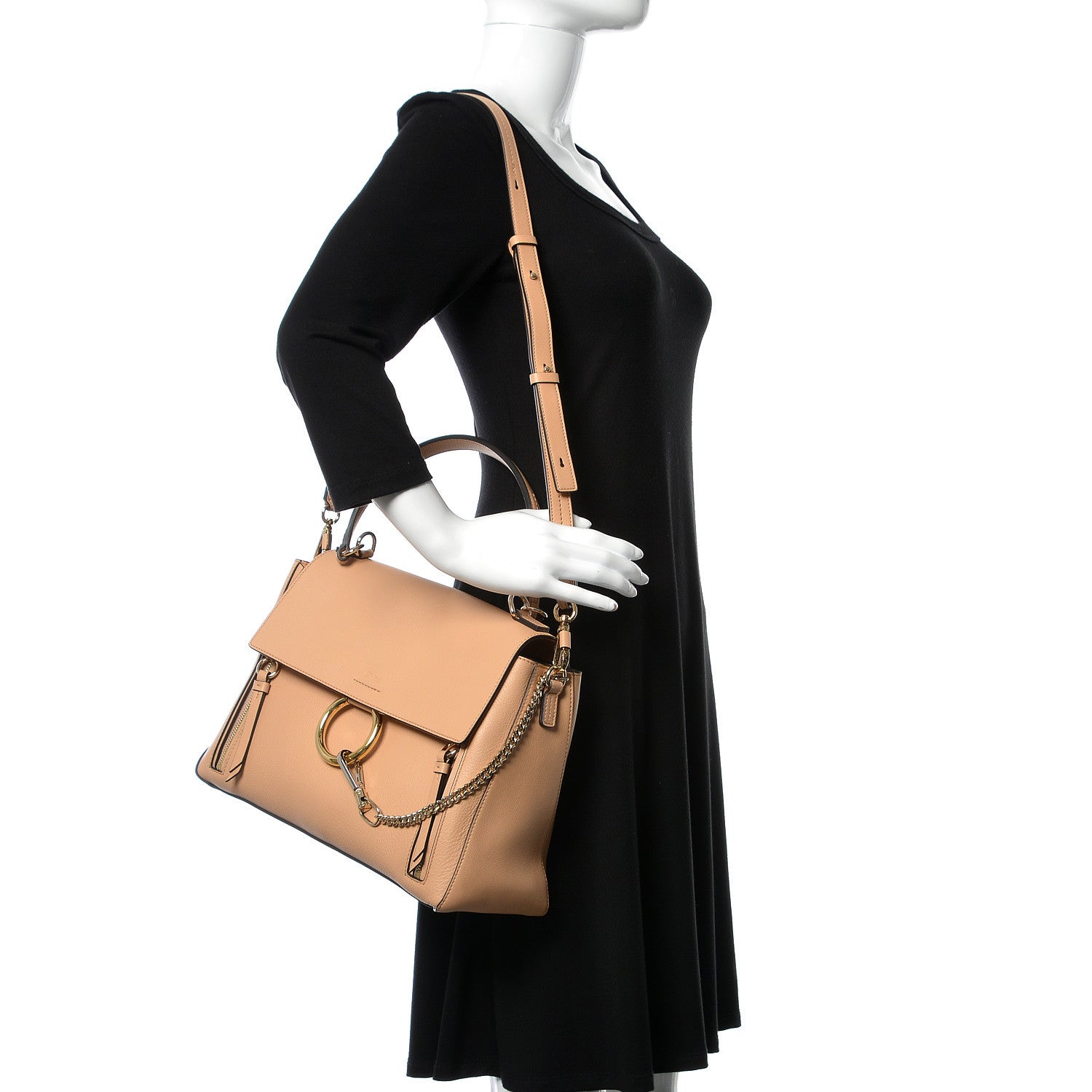 Chloe Calfskin Medium Faye Day Shoulder Bag Blush Nude 2 of 12