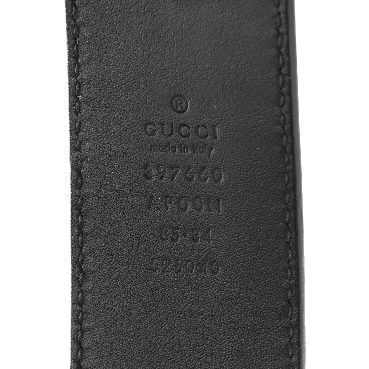 Gucci Moon Calfskin Nickel Double G 40mm Belt 85 34 Black 5 of 7