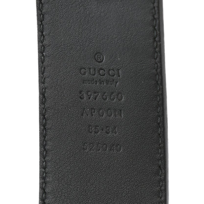 Gucci Moon Calfskin Nickel Double G 40mm Belt 85 34 Black 5 of 7