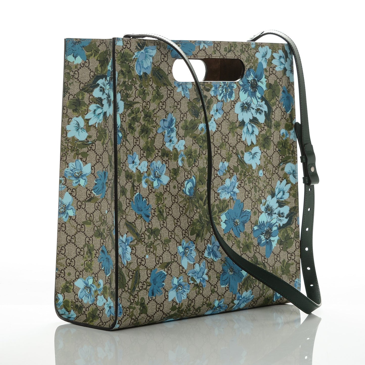 GG Supreme Monogram Blooms Embroidered Medium XL Tote