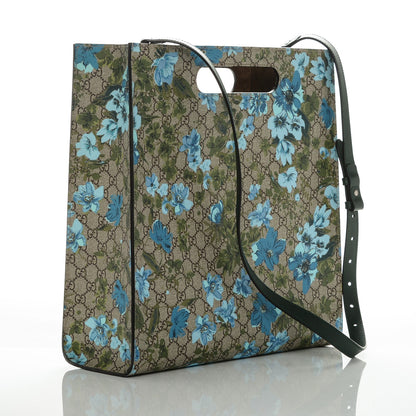 Gucci GG Supreme Monogram Blooms Embroidered Medium XL Tote 3 of 6
