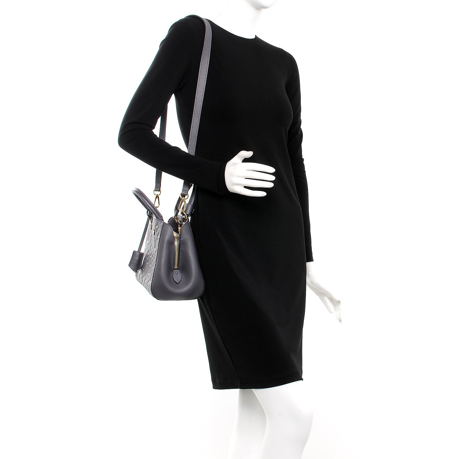 Louis Vuitton Empreinte Studded Montaigne BB Gris Silver 2 of 7