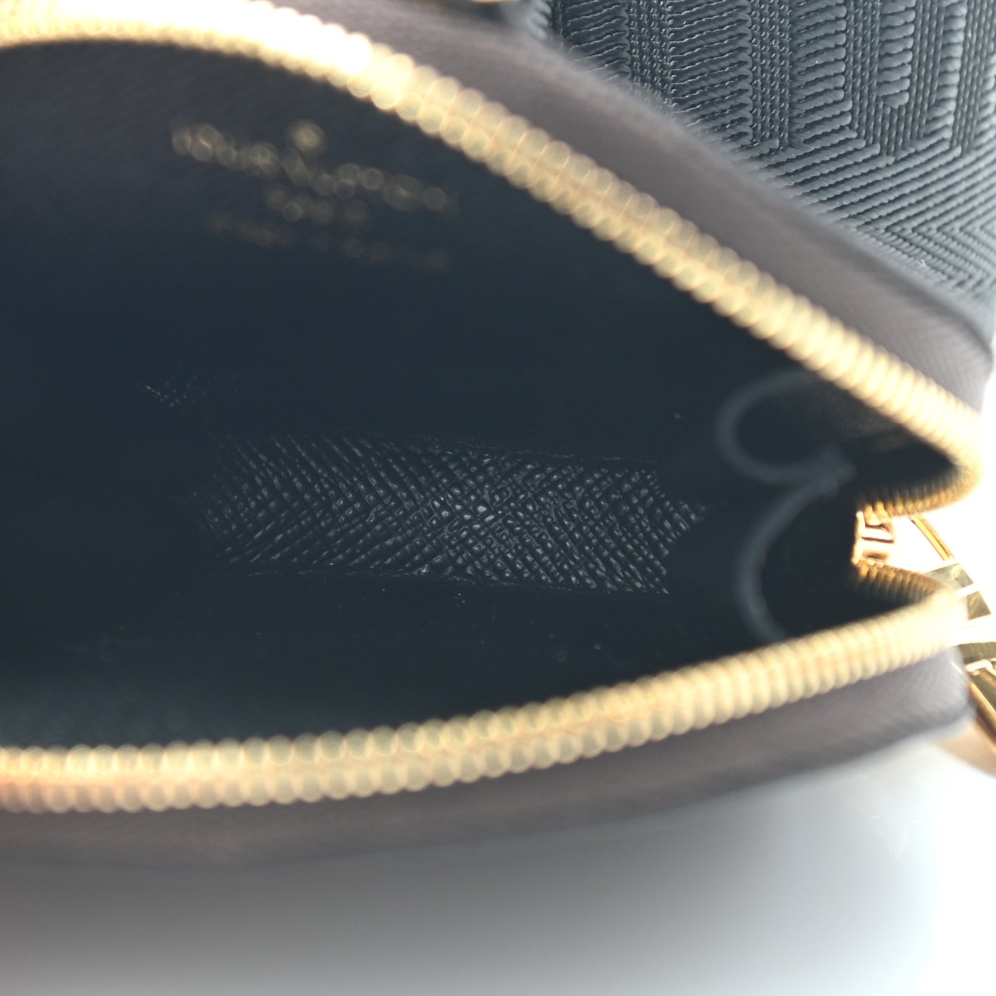 Monogram Multi Pochette Accessories Bandouliere Shoulder Strap Black