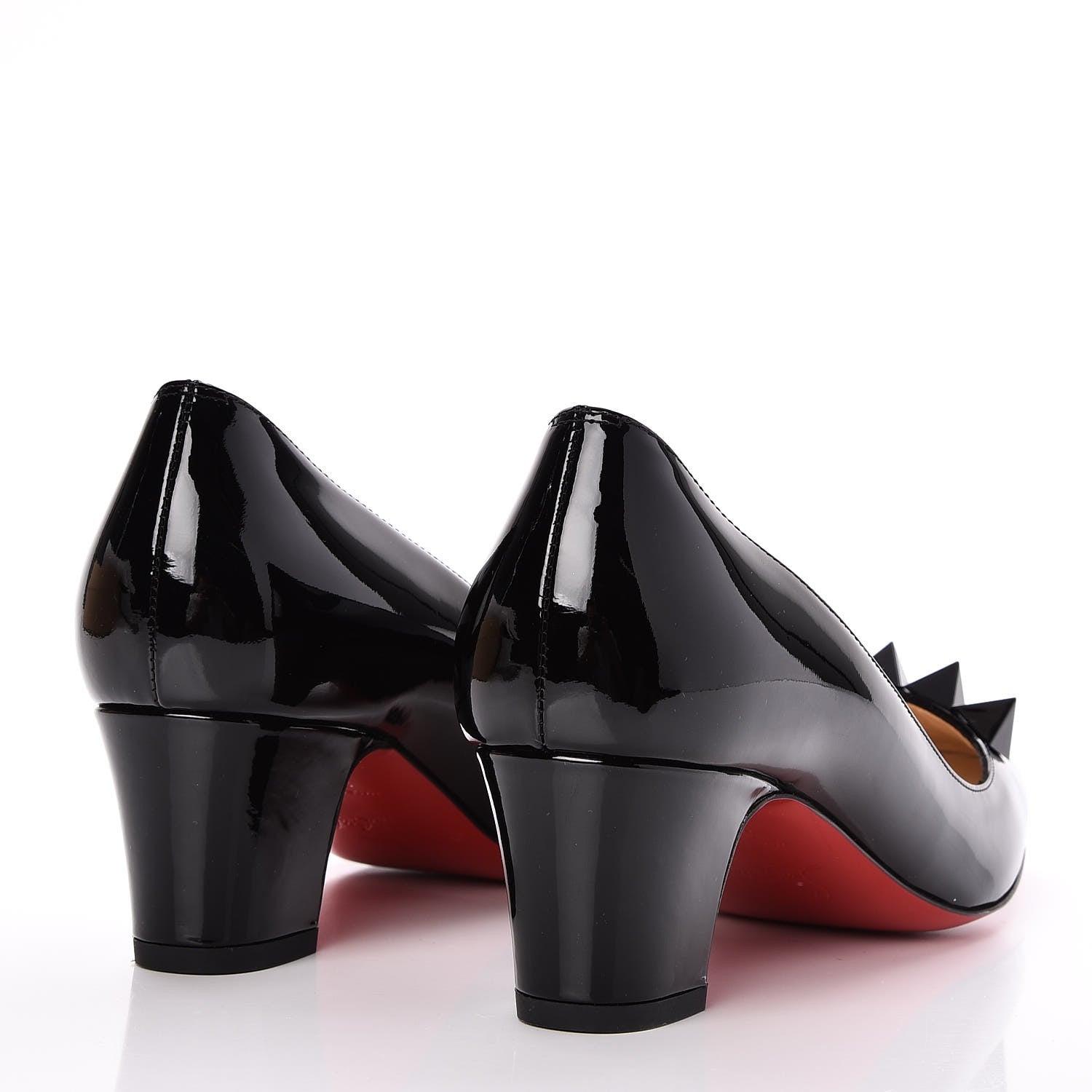 Christian Louboutin Patent Pyramidam 45 Pumps 38.5 Black 3 of 7
