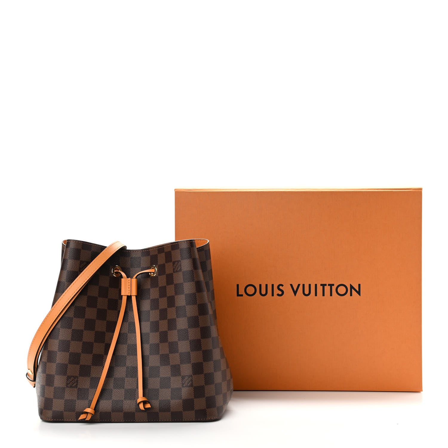 Louis Vuitton Damier Ebene Neonoe MM Safran 10 of 10