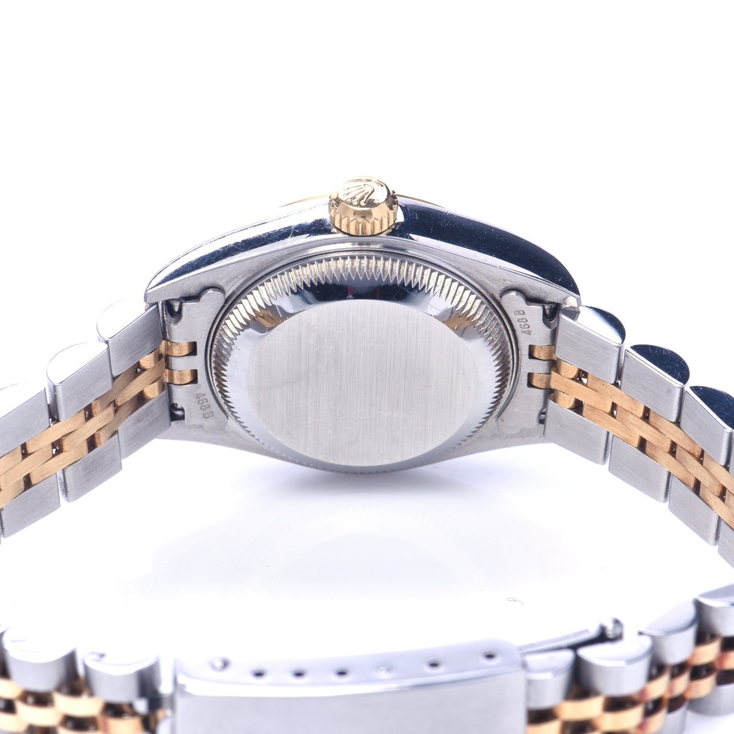 Stainless Steel 18K Yellow Gold 26mm Oyster Perpetual Datejust Watch White 79173