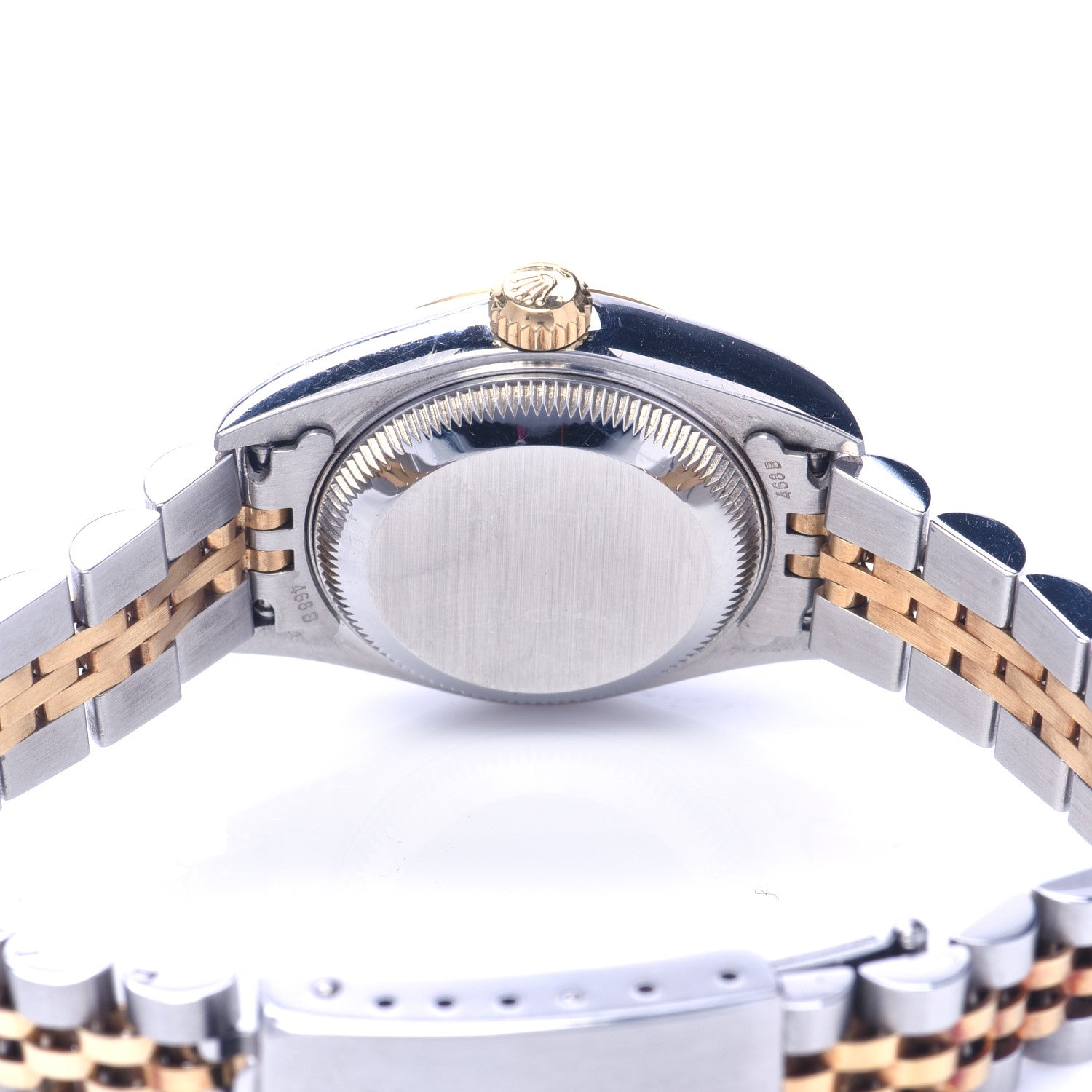 Rolex Stainless Steel 18K Yellow Gold 26mm Oyster Perpetual Datejust Watch White 79173 4 of 7