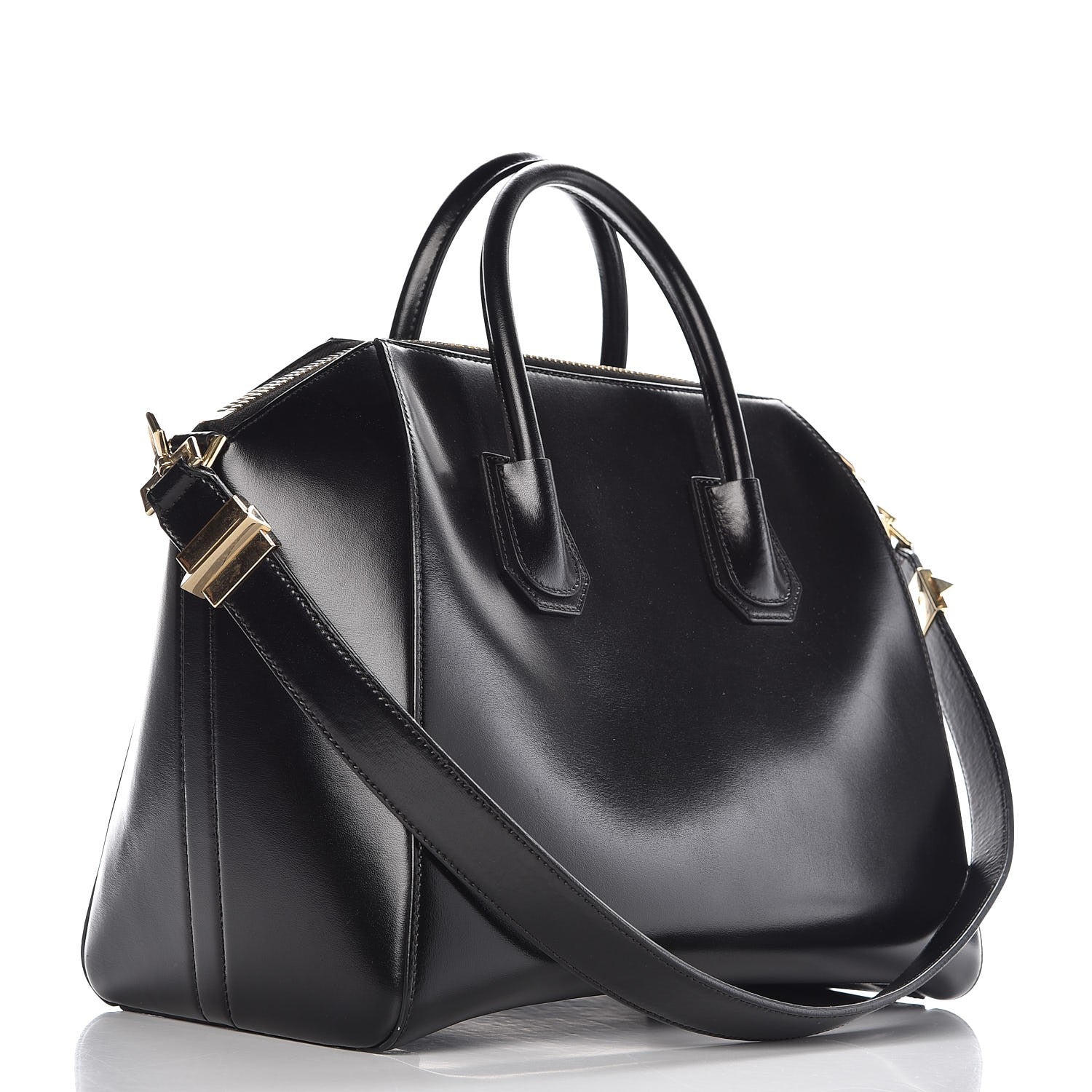 Givenchy Shiny Lord Calfskin Medium Antigona Black 3 of 10
