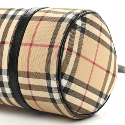 Burberry House Check Barrel Bag Black 9 of 13
