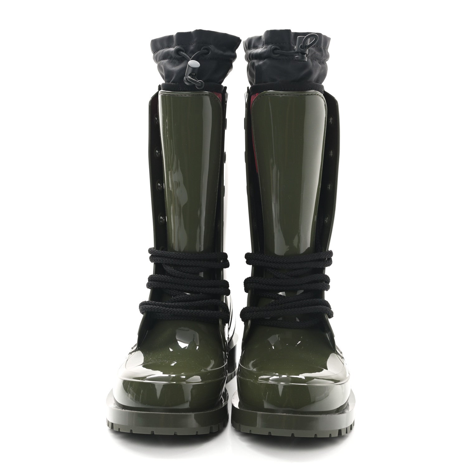 Christian Dior Rubber Diorcamp Low Boots 37 Military 2 of 7