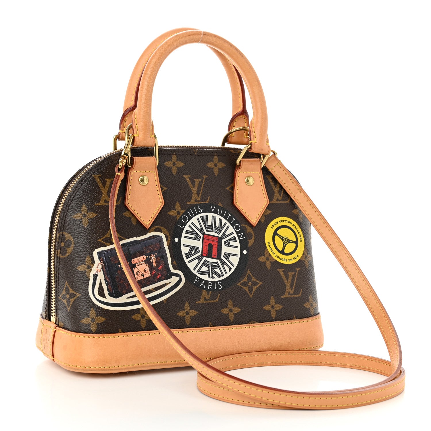 Louis Vuitton Monogram World Tour Alma BB 2 of 9