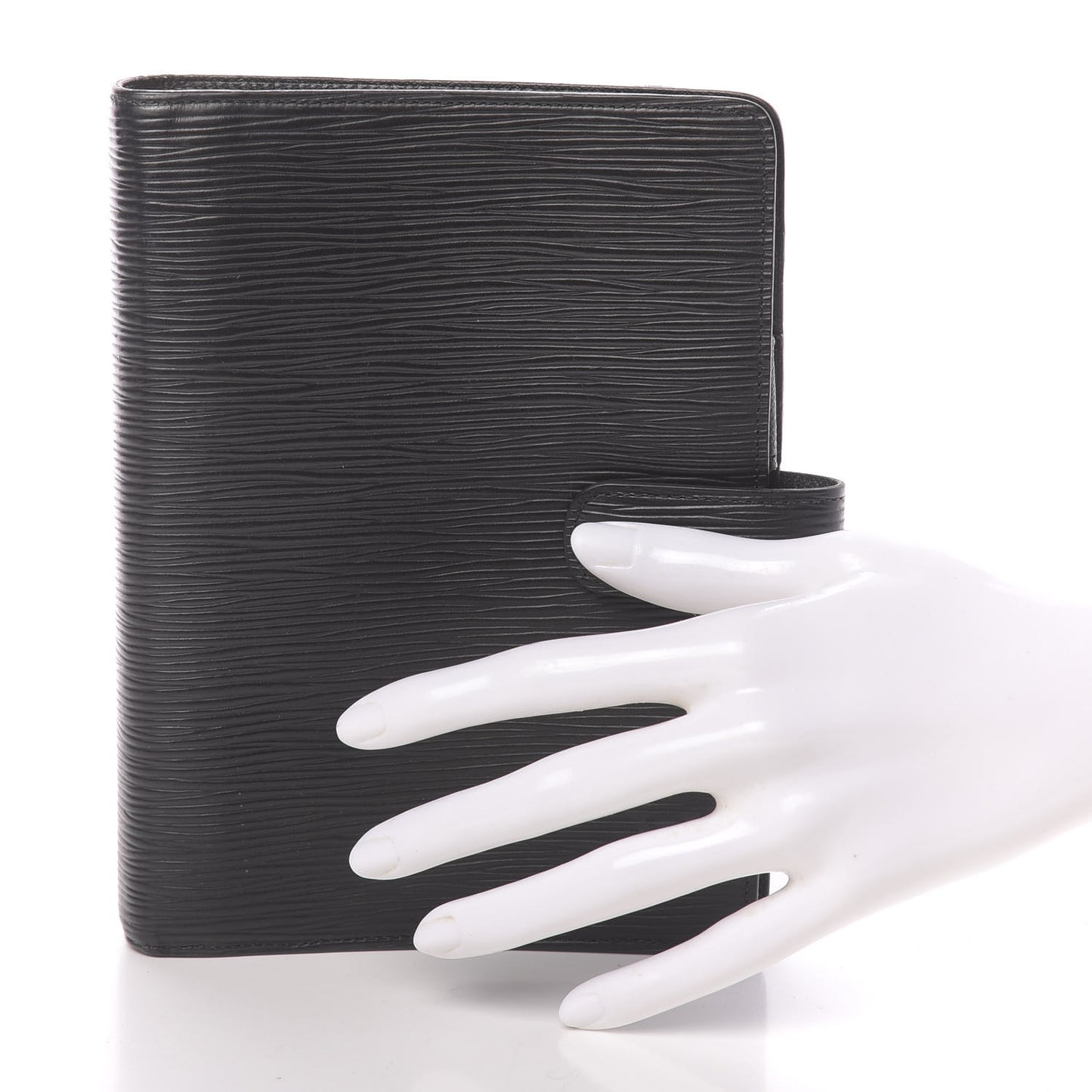 Epi Medium Ring Agenda Cover Black