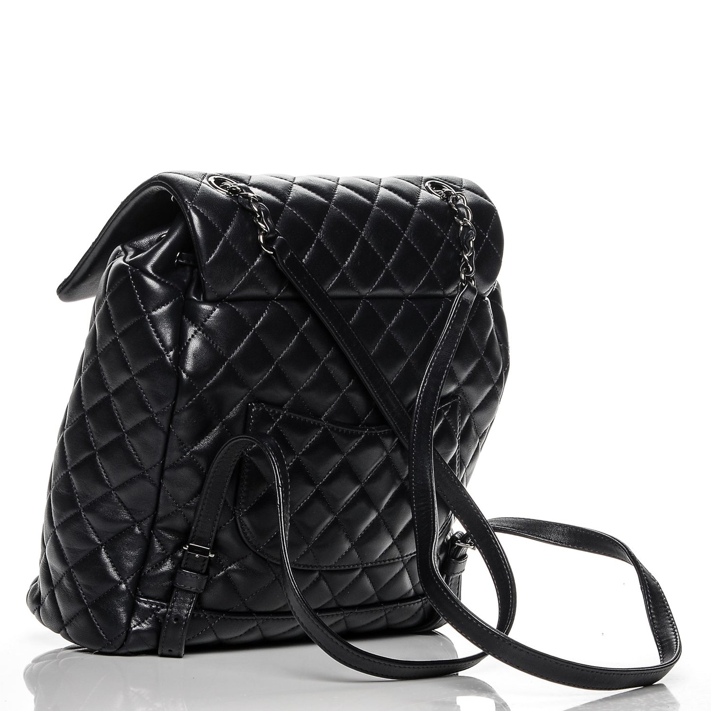 Lambskin Quilted Large Urban Spirit Backpack Dark Navy