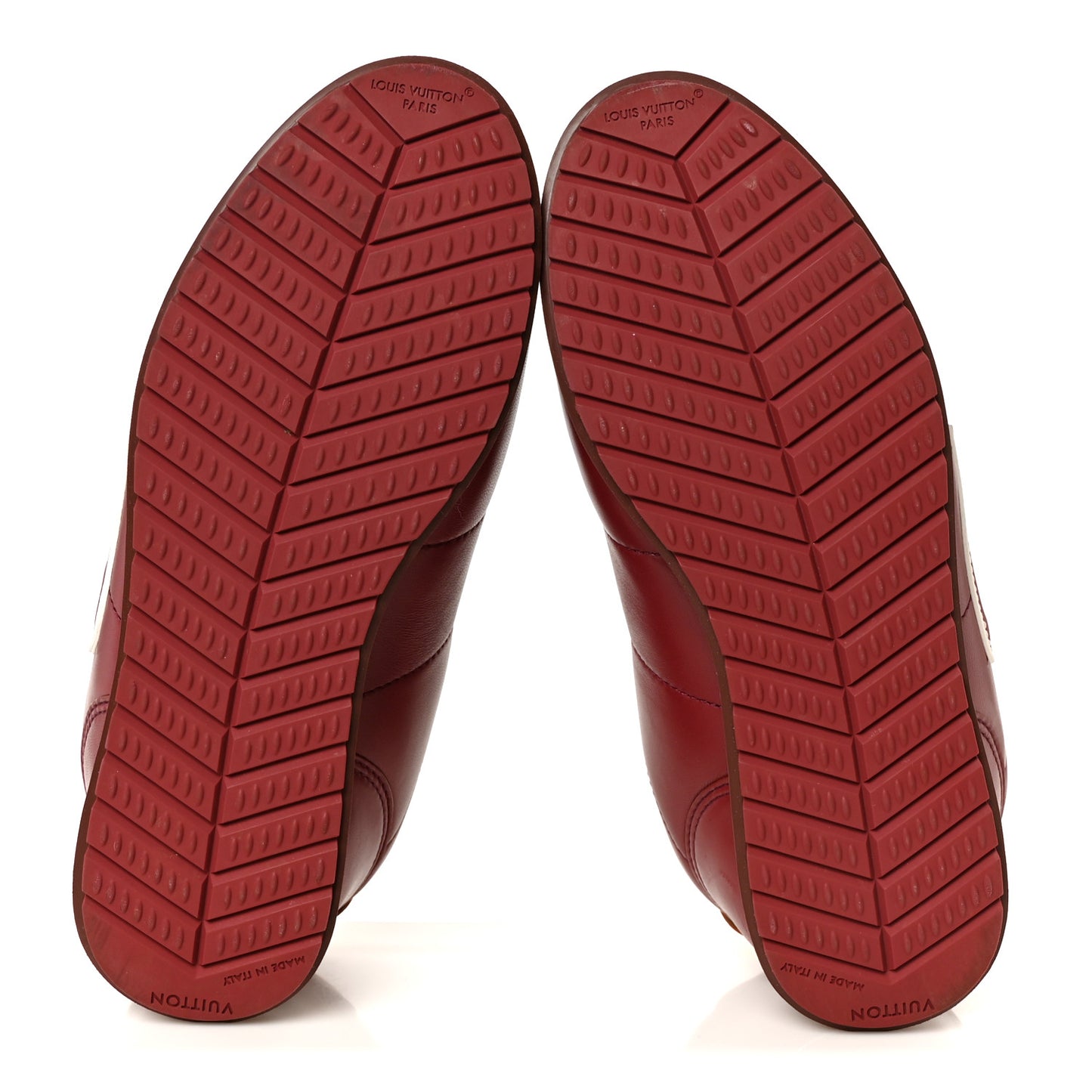 Lambskin Vachetta Mens LV Buttersoft Sneakers 10 Bordeaux
