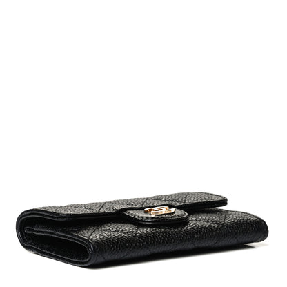 Chanel Caviar Quilted Flap Card Holder Black 4 of 9