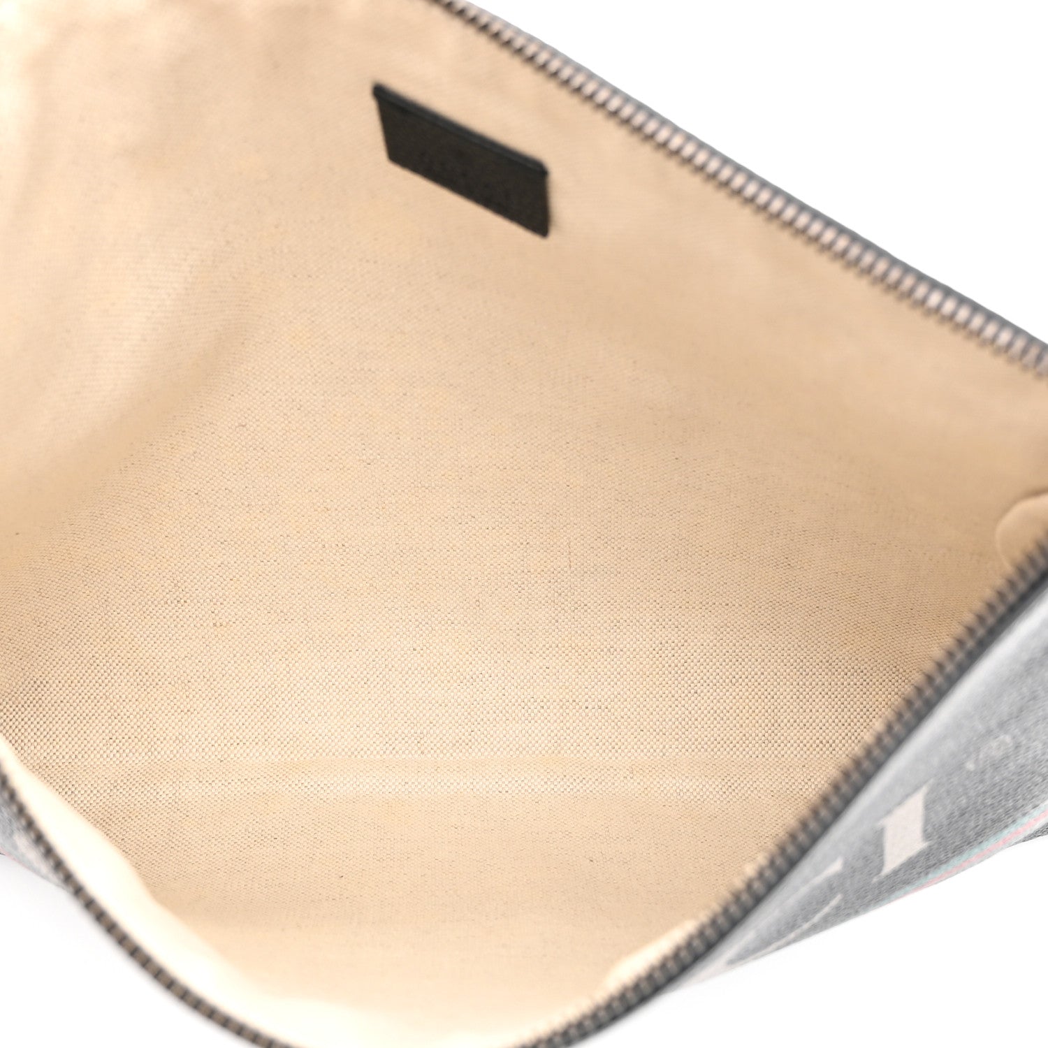 Gucci Pebbled Calfskin Logo Wristlet Black 5 of 8