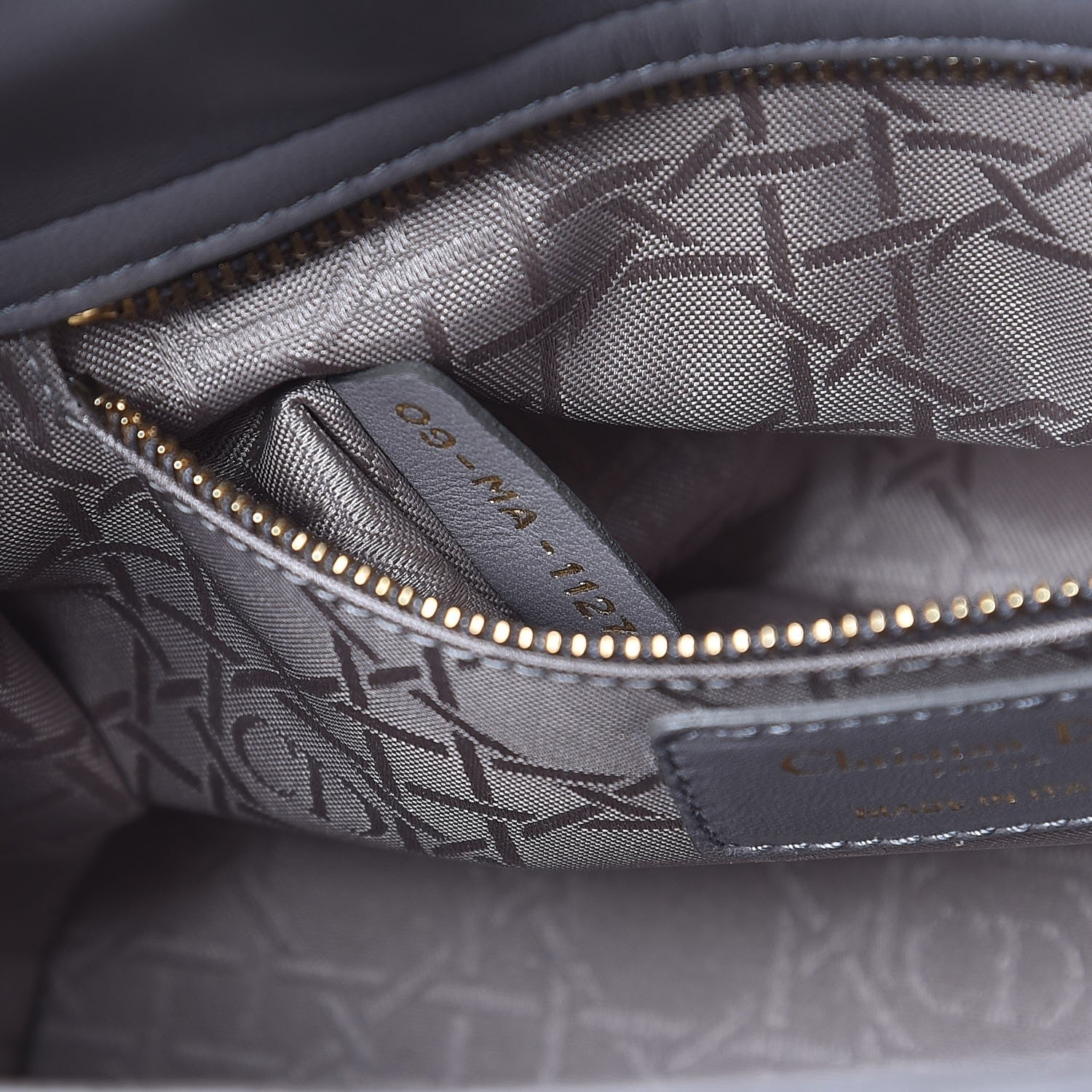 Christian Dior Lambskin Cannage Small My Lady Dior Gris 6 of 8