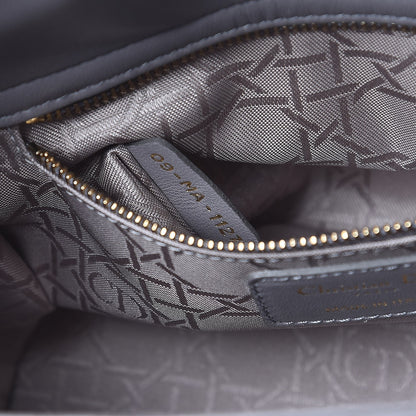 Christian Dior Lambskin Cannage Small My Lady Dior Gris 6 of 8