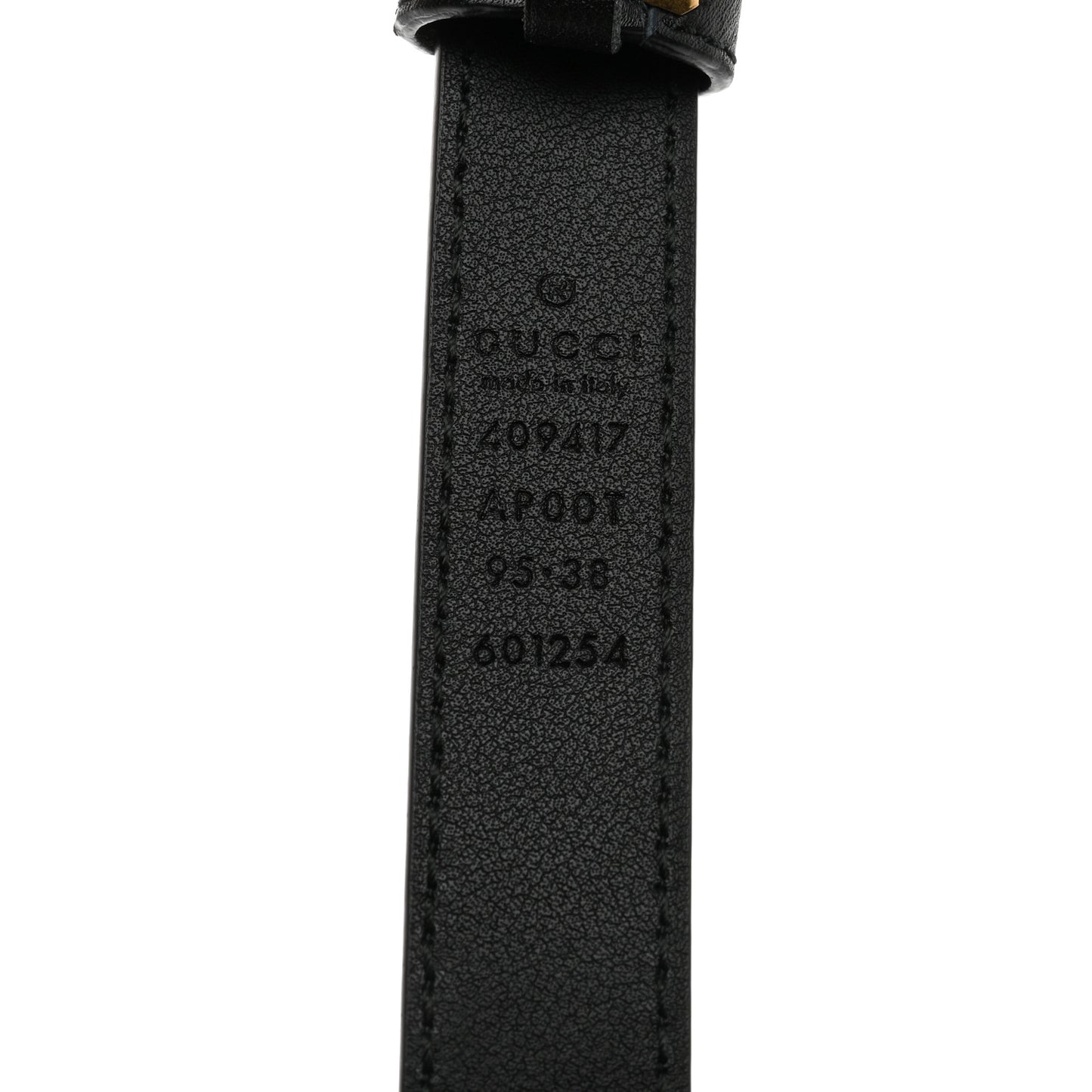 Calfskin Double G 20mm Belt 95 38 Black