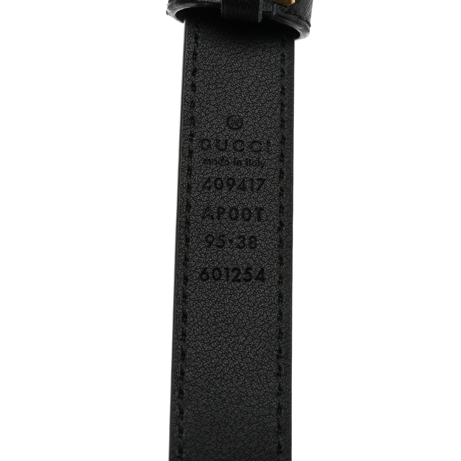 Gucci Calfskin Double G 20mm Belt 95 38 Black 4 of 5