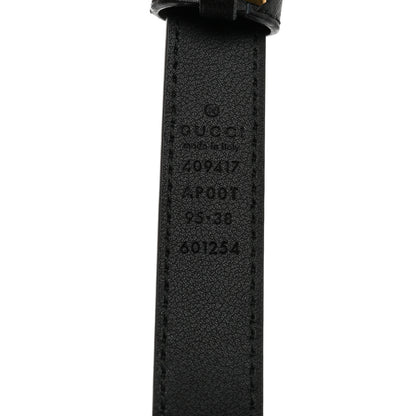 Gucci Calfskin Double G 20mm Belt 95 38 Black 4 of 5