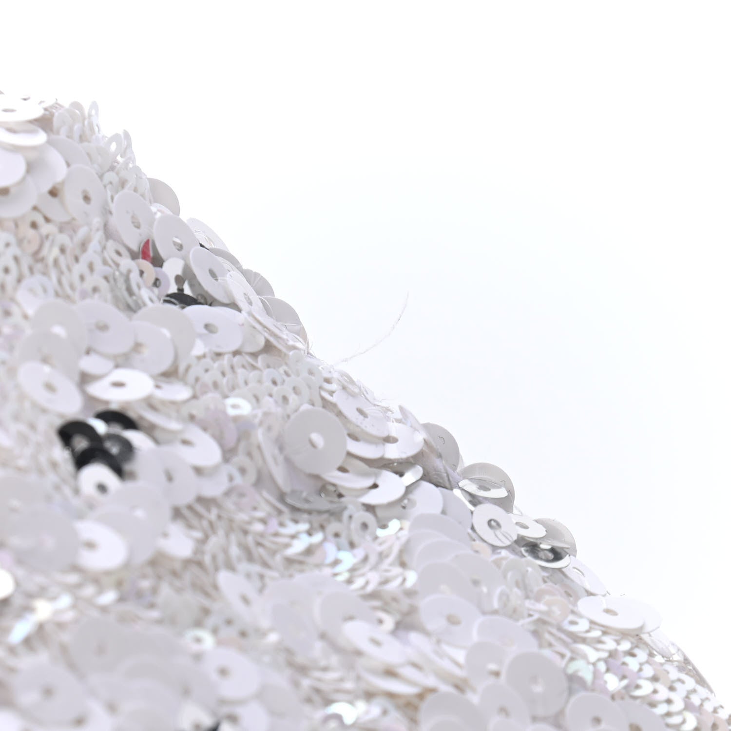 Chanel Sequin East West Flap Dark White 11 of 14
