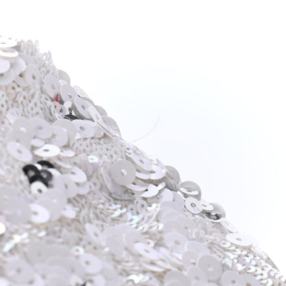 Chanel Sequin East West Flap Dark White 11 of 14