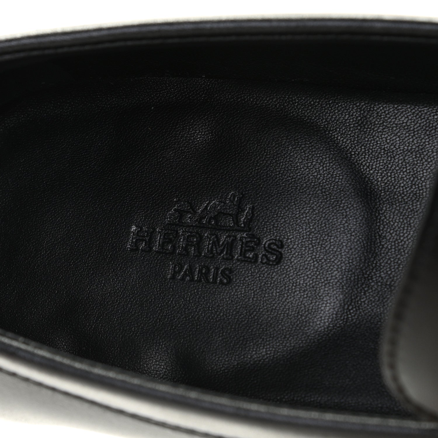 Hermes Calfskin Destin Loafers 40 Black 8 of 15