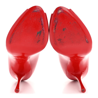 Christian Louboutin Patent Chick Up 100 Pumps 37 Loubi 18 of 27