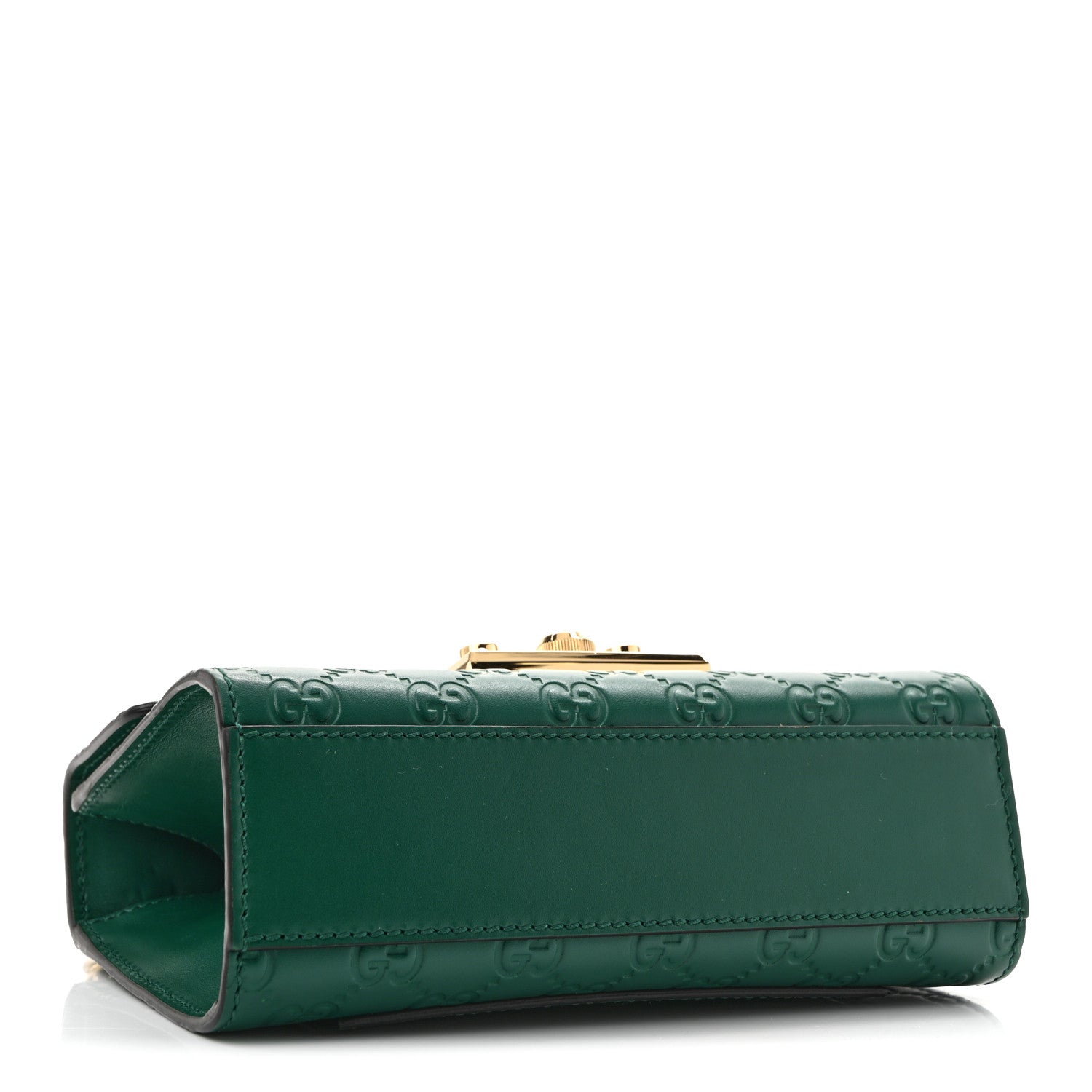 Gucci Guccissima Small Padlock Shoulder Bag Emerald 4 of 12