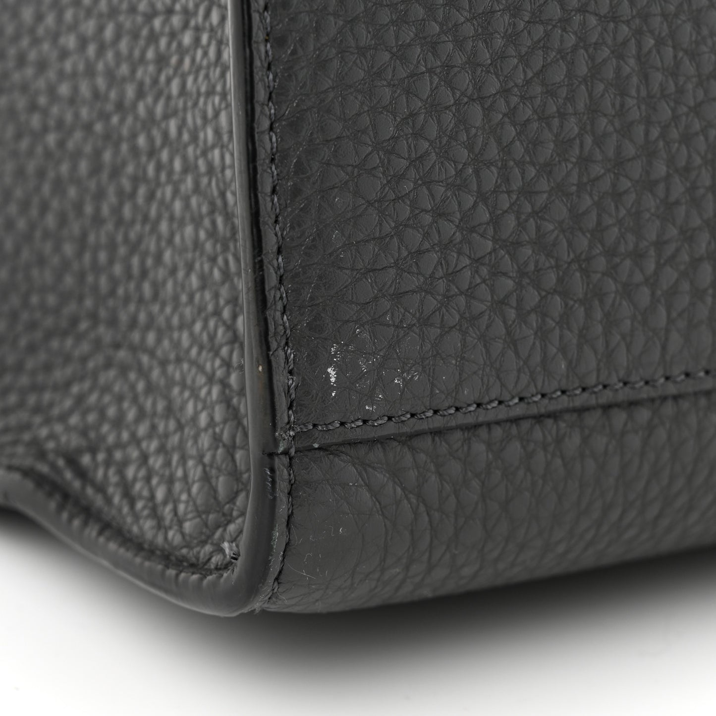 Cuoio Romano Glazed Fabric FF 1974 Peekaboo X-Lite Fit Asfalto Mou Black