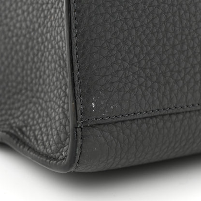 Fendi Cuoio Romano Glazed Fabric FF 1974 Peekaboo X-Lite Fit Asfalto Mou Black 11 of 11