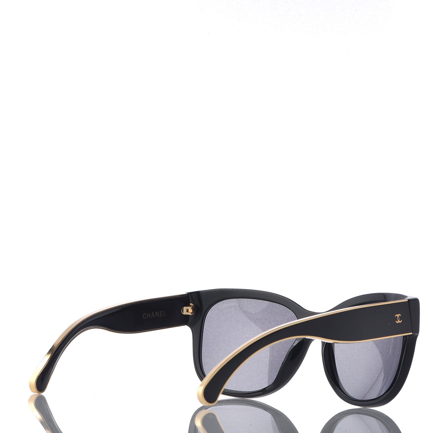 Chanel Polarized CC Sunglasses 5270 Black 4 of 10
