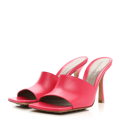 Bottega Veneta Lambskin Stretch Mule Sandals 38 Lollipop 3 of 8