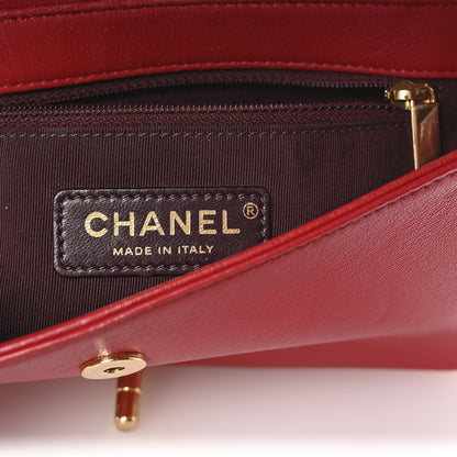 Chanel Sheepskin Quilted Medium Vintage Mademoiselle Flap Red 6 of 10