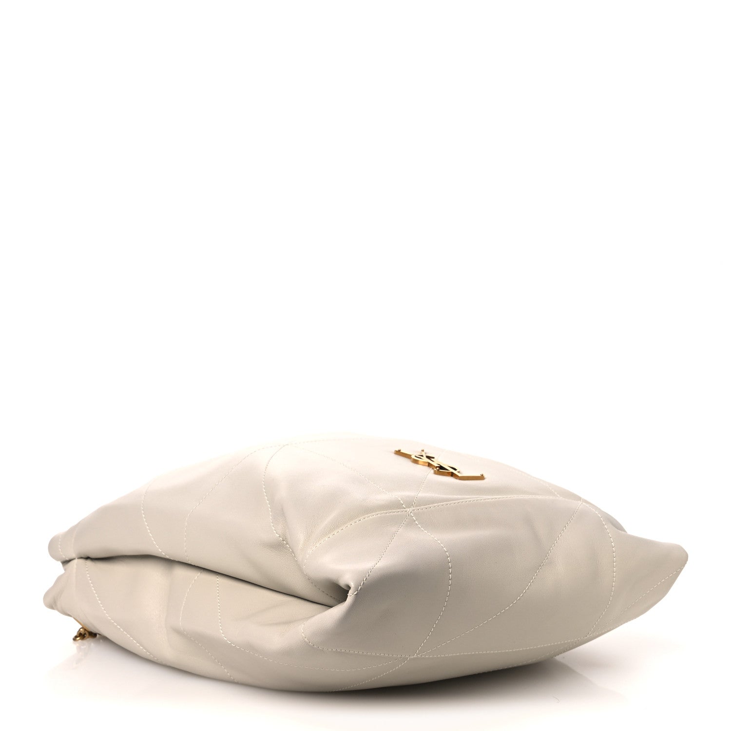 Saint Laurent Lambskin Matelasse Monogram Medium Jamie 4.3 Pochon Blanc Vintage 5 of 11