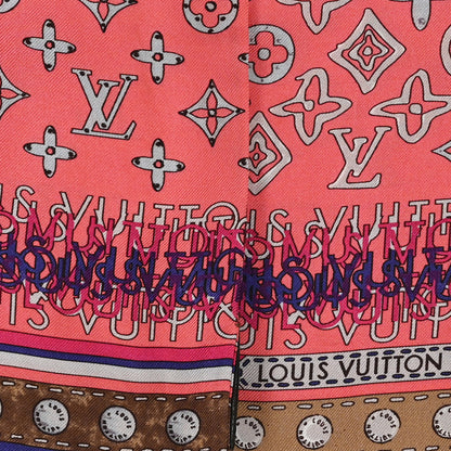 Louis Vuitton Silk Monogram Map Bandeau 2 of 3