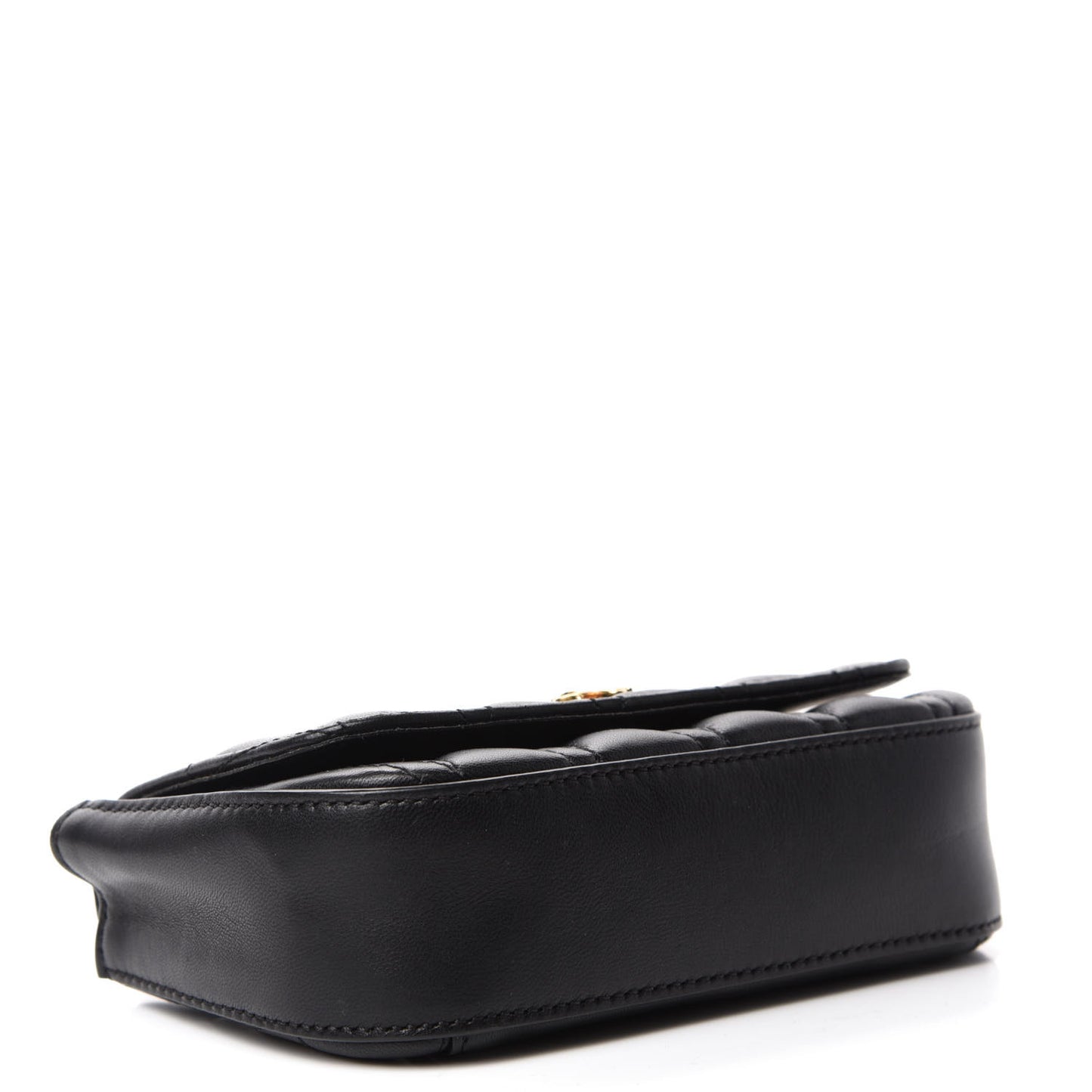 Nappa Quilted Virtus Evening Bag Black