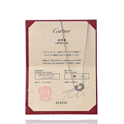 Cartier 18K White Gold Medium Hearts and Symbols Necklace 7 of 7