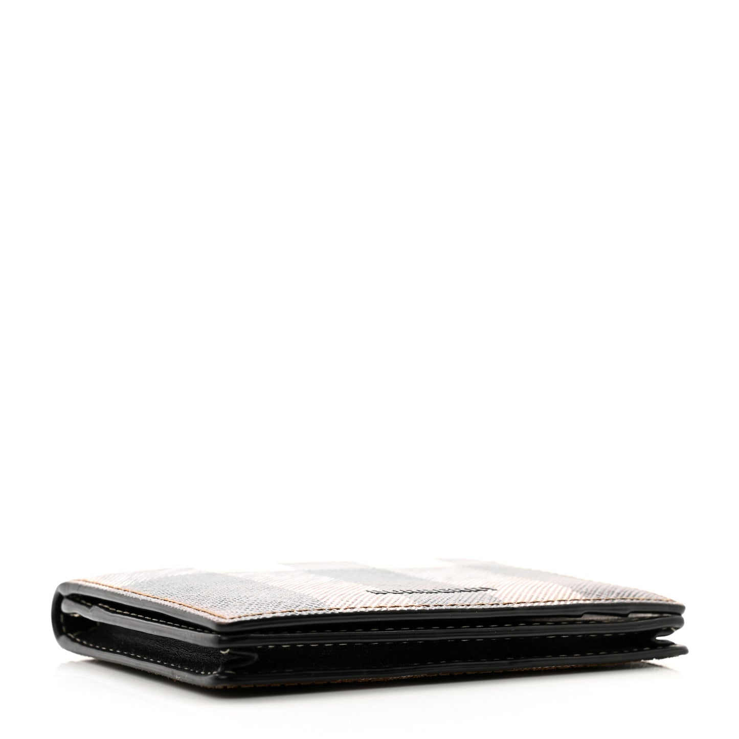 E-Canvas Giant Check Flint Card Case Dark Birch Brown