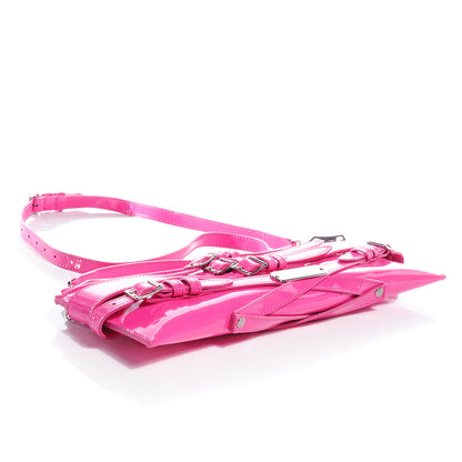 Burberry Patent Bridle Calfskin Clutch Bag Pink 4 of 10