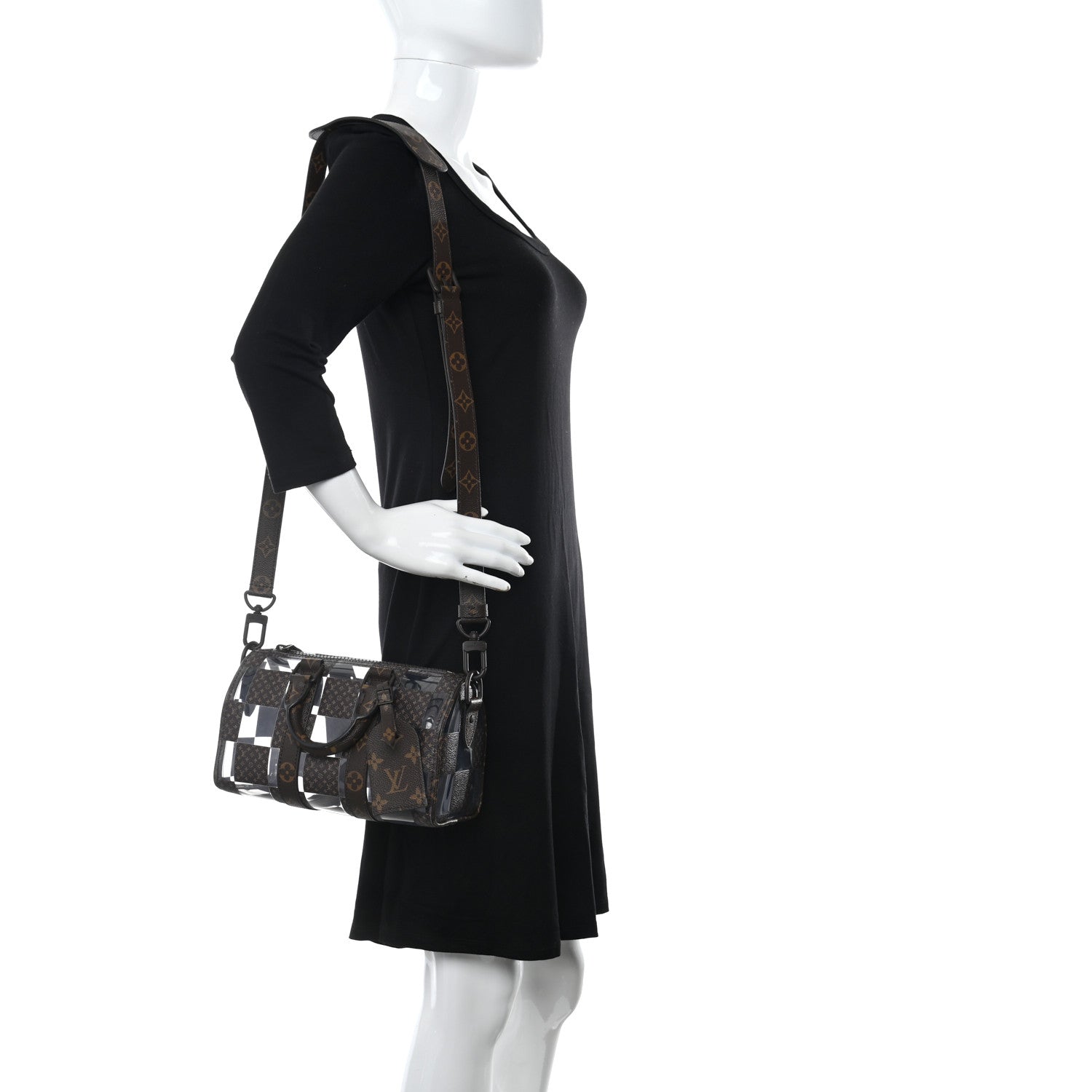 Louis Vuitton PVC Monogram Chess Keepall Bandouliere 25 2 of 9