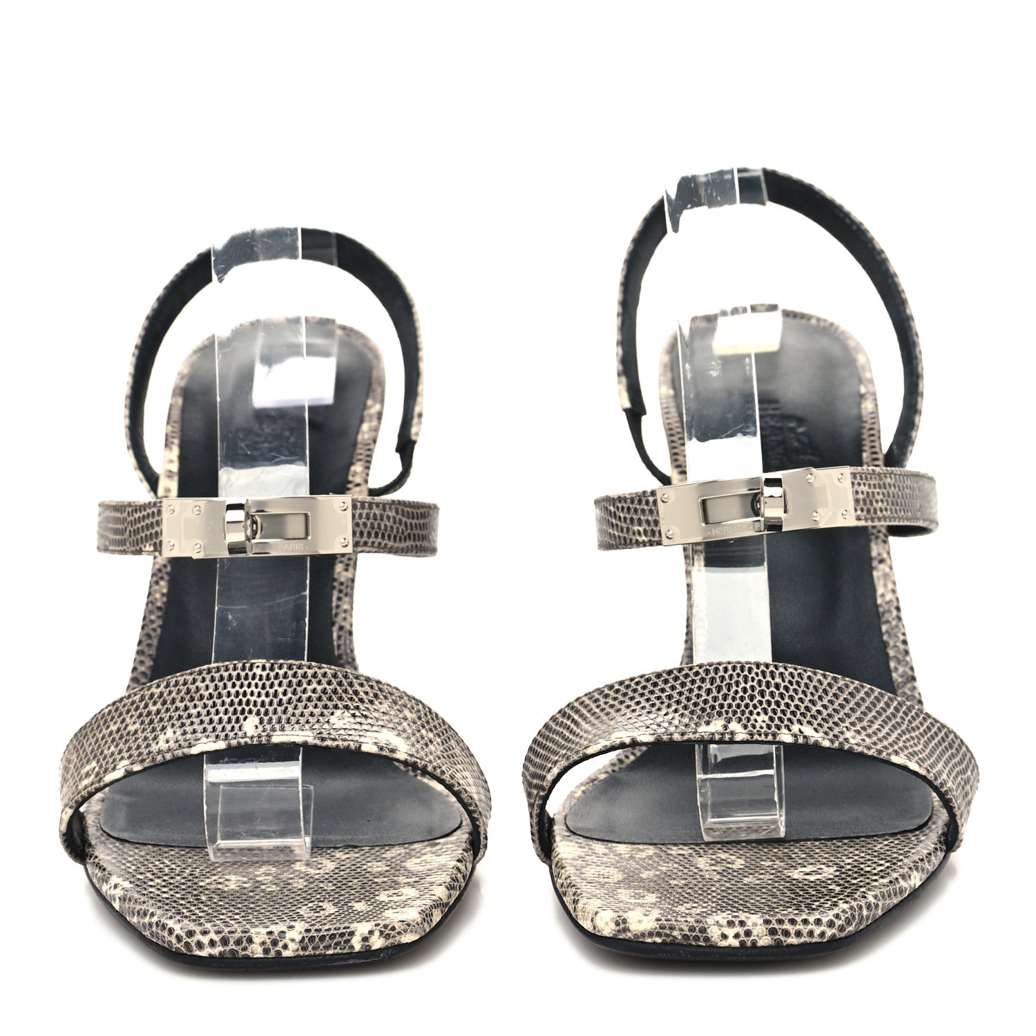 Hermes Lizard Glamour 95 Sandals 39 Ombre 2 of 9