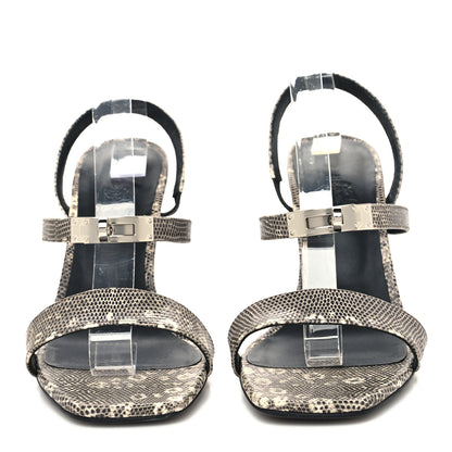 Hermes Lizard Glamour 95 Sandals 39 Ombre 2 of 9
